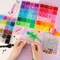 2400pcs Pony Beads 72 Colors 9mm Friendship Bracelets Making Kit, Rainbow Kandi Beads Bulk Letter Beads for Name Bracelets Jewelry Making Crafts with Elastic String